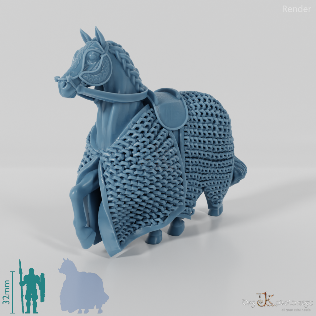 Horse of the horse lords - chainmail trotting