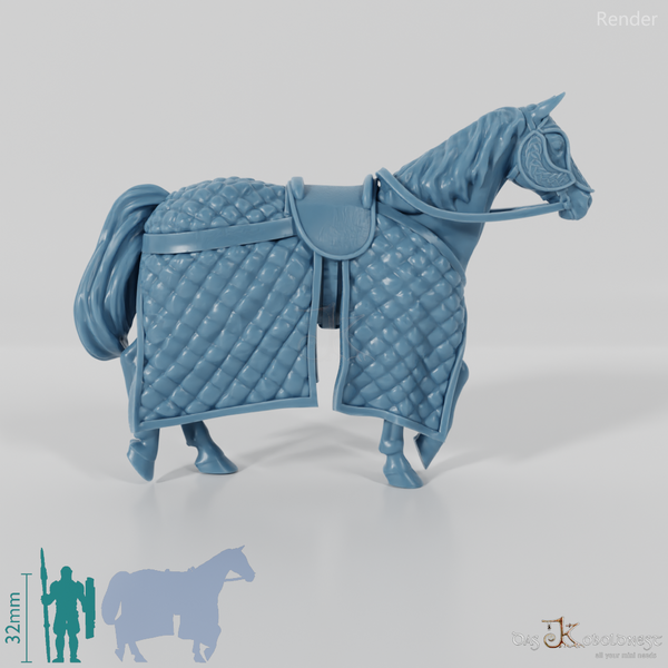 Pferd der Pferdeherren - Schwer gesattelt