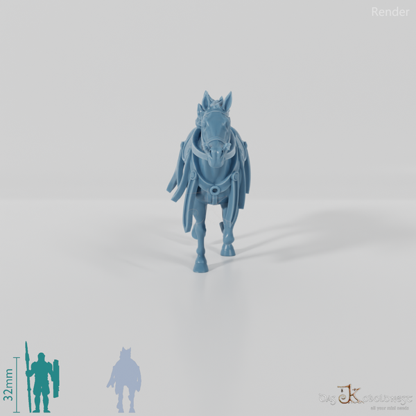 Horse of the Horse Lords - Lightly saddled and galloping