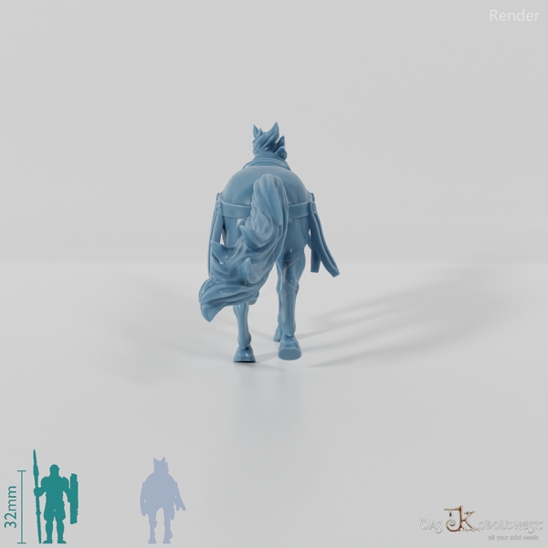 Horse of the Horse Lords - Lightly saddled and galloping