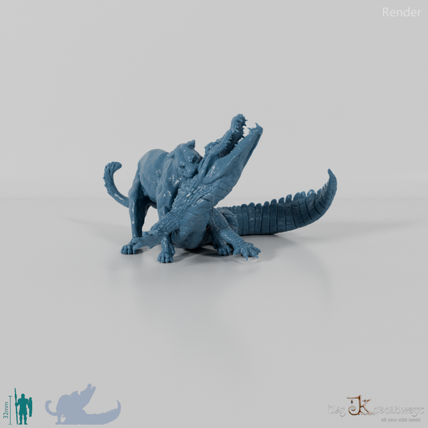 Big Cat - Jaguar 03 - Fight with Black Caiman