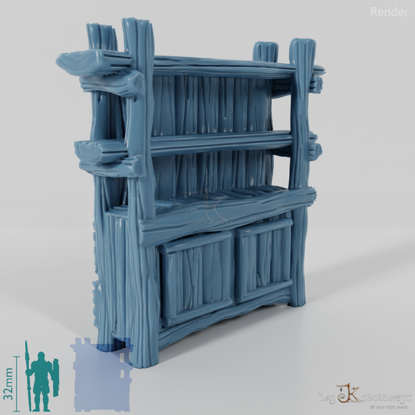 Shelf - Rustic kitchen shelf 01