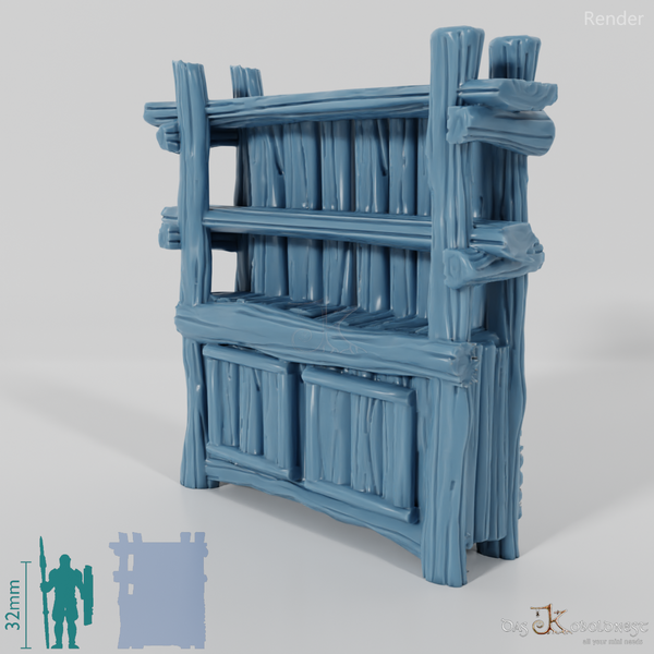 Shelf - Rustic kitchen shelf 01