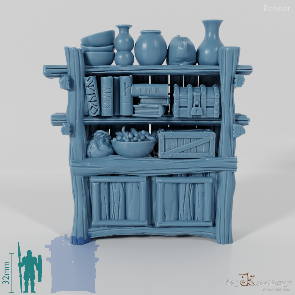 Shelf - Rustic kitchen shelf 02