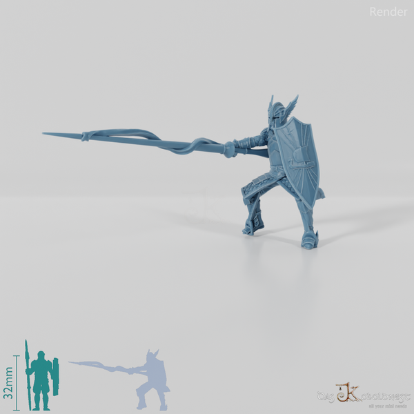 Schwingenritter der Lehnsgüter B 02 - Reitpose