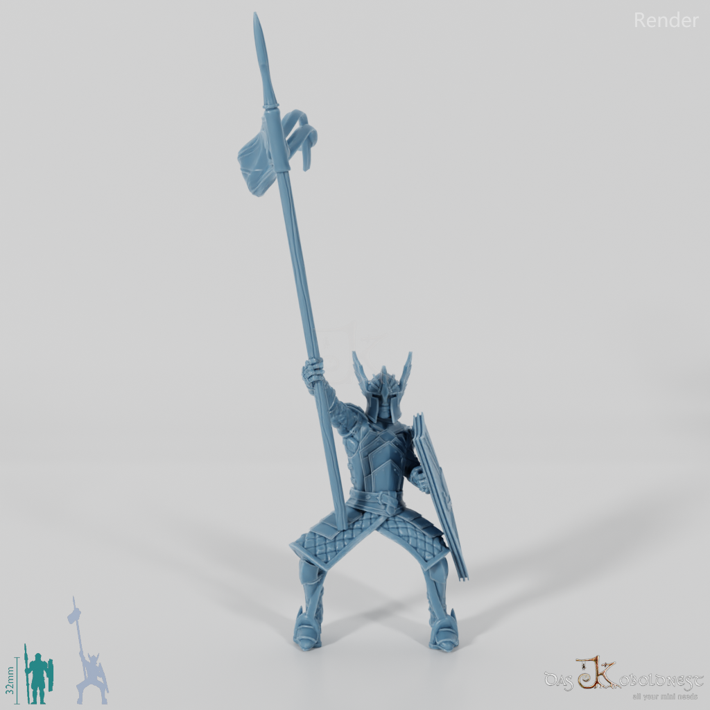 Winged Knight of the Lehnsgut - Standard Bearer 02 in riding pose
