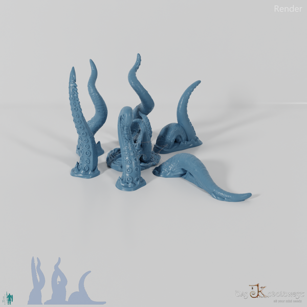 Appearing giant octopus