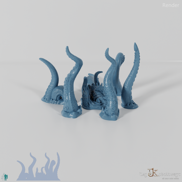 Appearing giant octopus