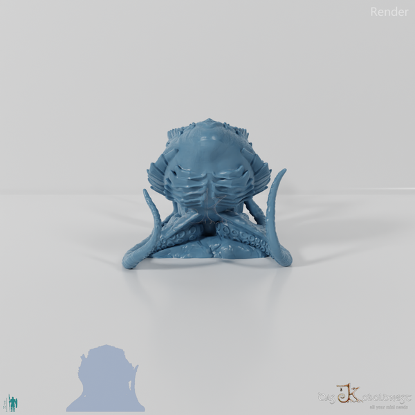 Squid - giant octopus in the deep sea