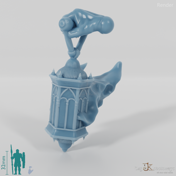 Ghost lantern with hand