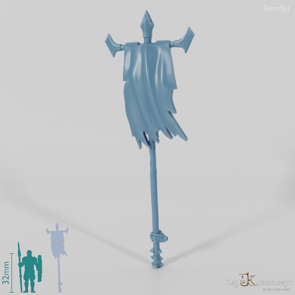 Half-Orc Banner with Hand (Two-Handed)