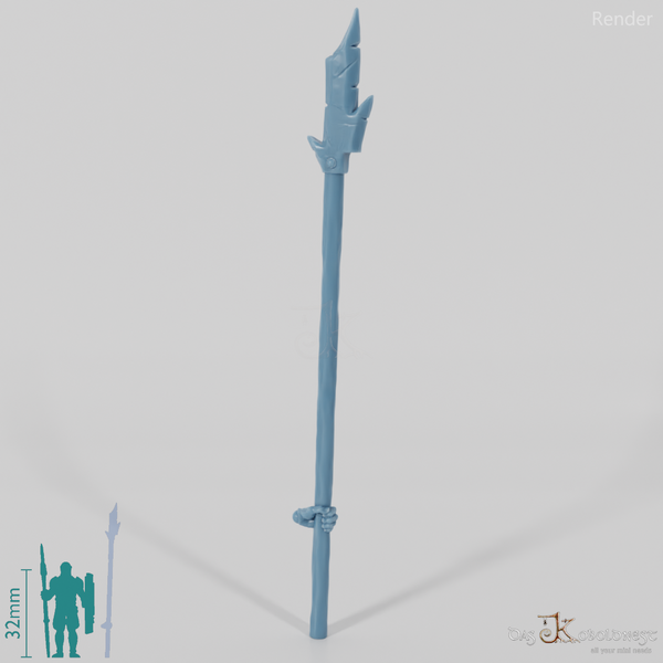 Half-Orc Pike B with Hand (Two-Handed)