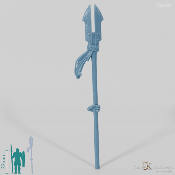 Half-orc shaman pike with hand