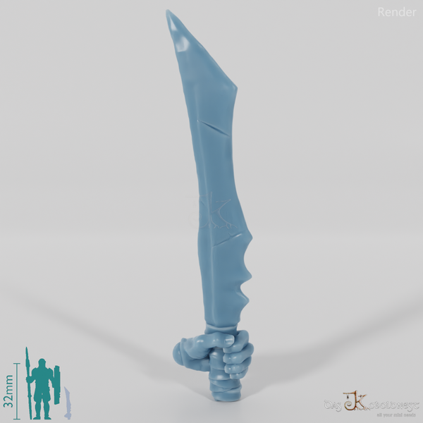 Half-orc sword A with hand