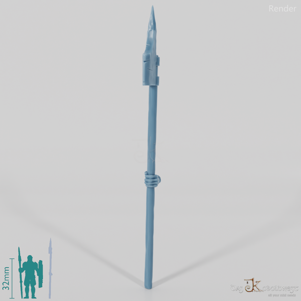 Half-orc halberd with hand