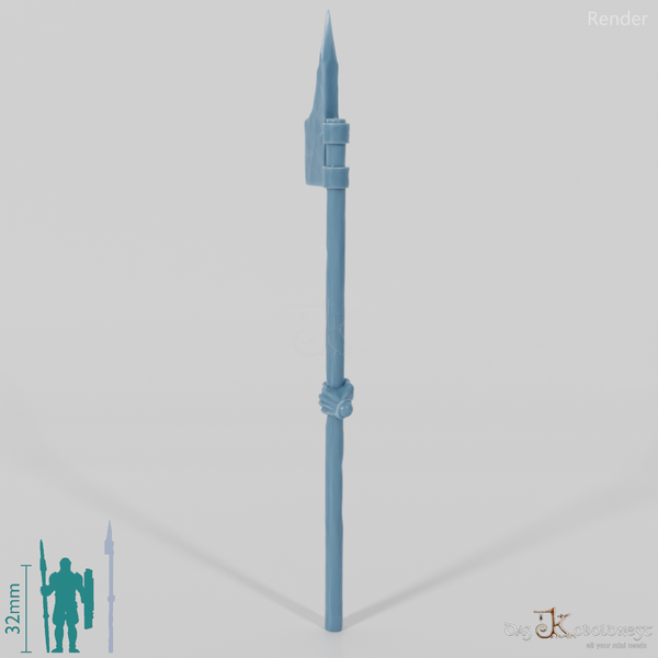 Half-orc halberd with hand