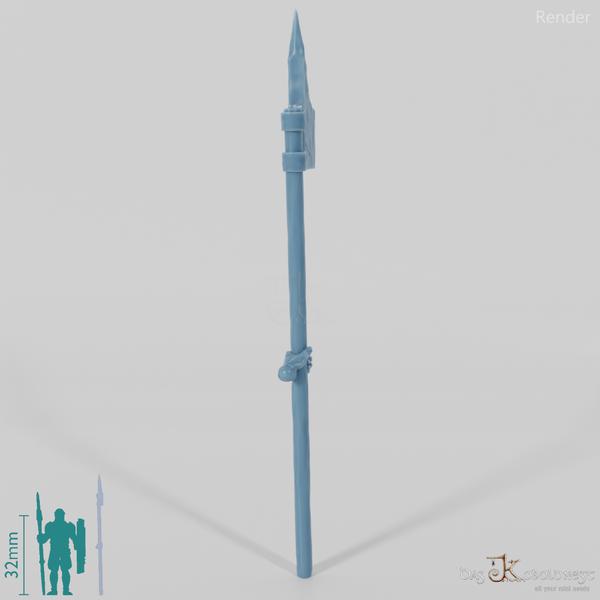 Half-orc halberd with hand