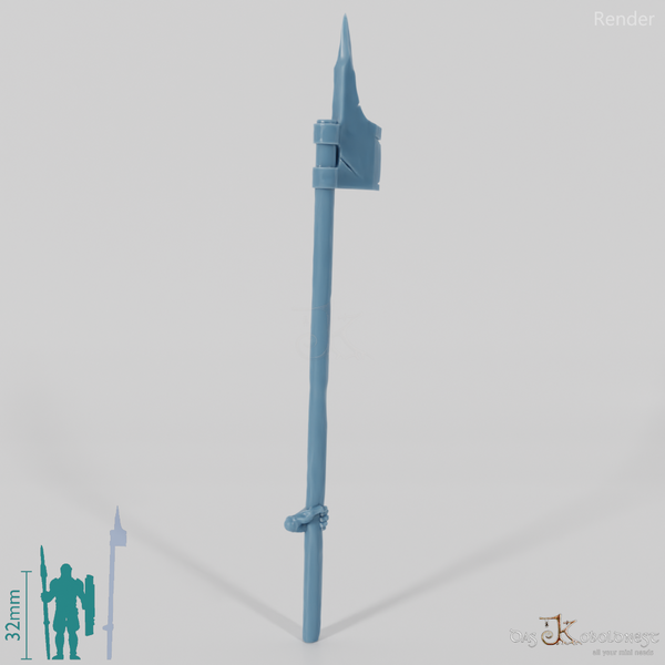 Half-Orc Halberd with Hand (Two-Handed)