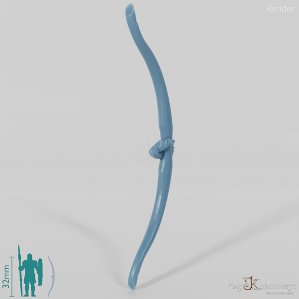 Elven bow - drawn longbow with hand