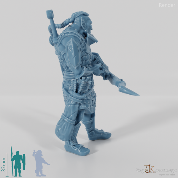 Luruk, half-orc squad leader