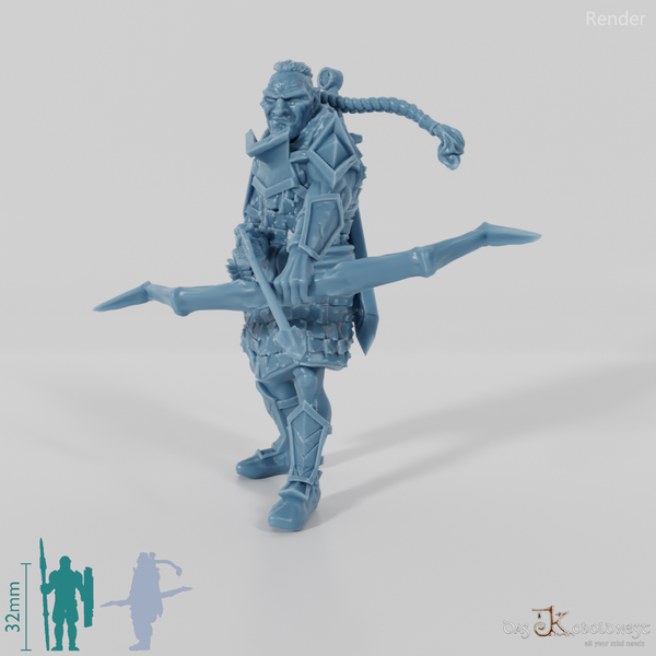 Luruk, half-orc squad leader