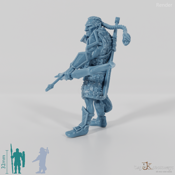 Luruk, half-orc squad leader