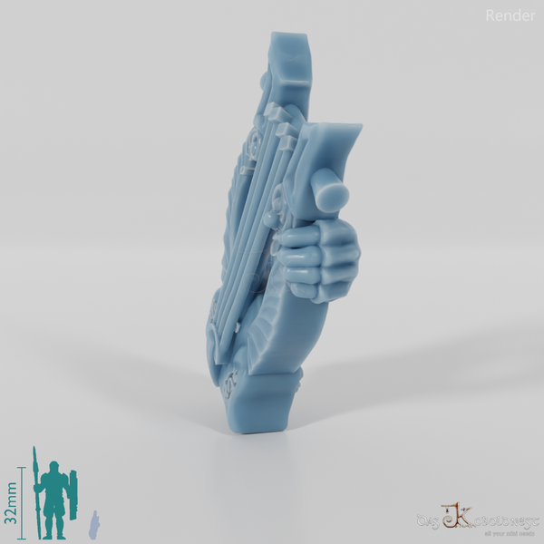 Elven lyre with hand