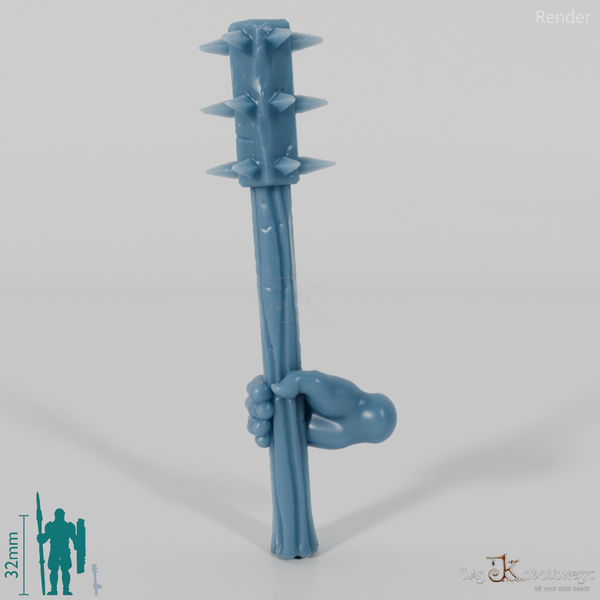 Halfling mace with hand