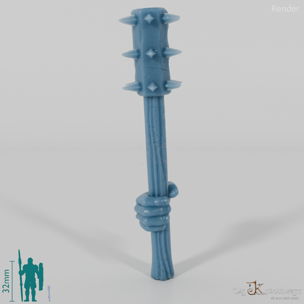 Halfling mace with hand