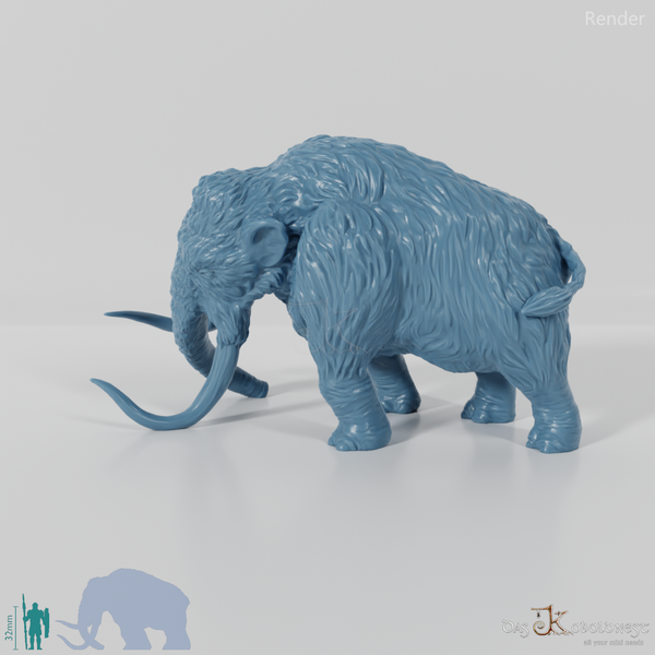 Mammut - Angreifendes Mammut