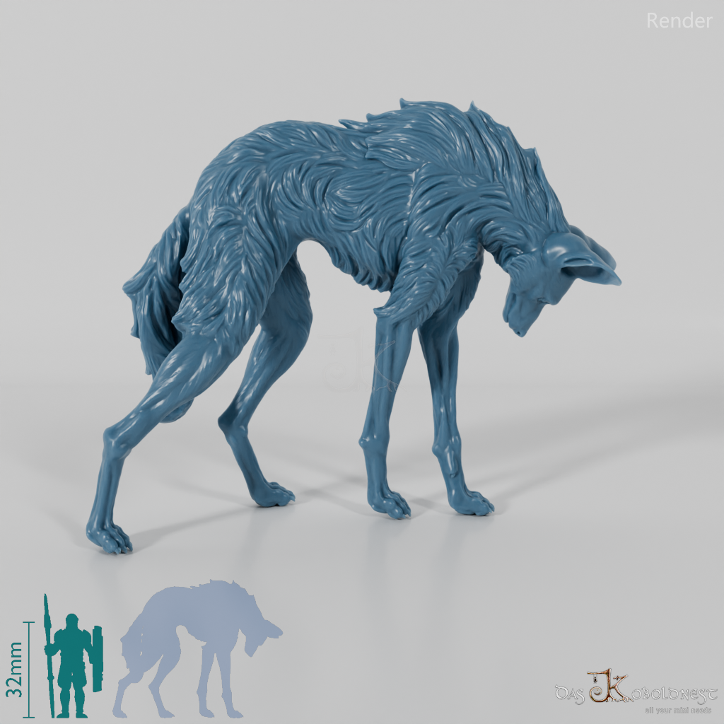 Wildhund - Mähnenwolf 01