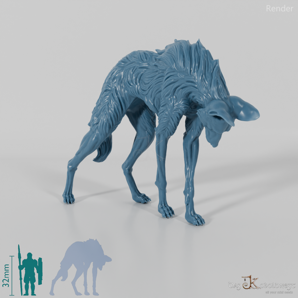 Wildhund - Mähnenwolf 01