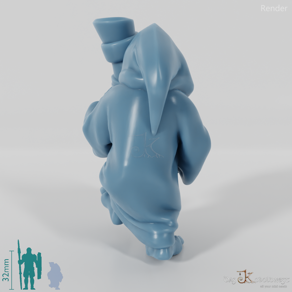 Grocer's assistant with bottle