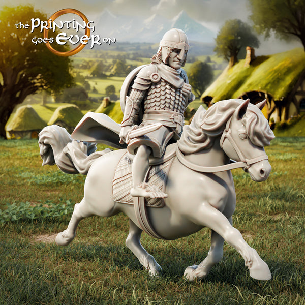 Mippin, halfling warrior of the horse lords on pony