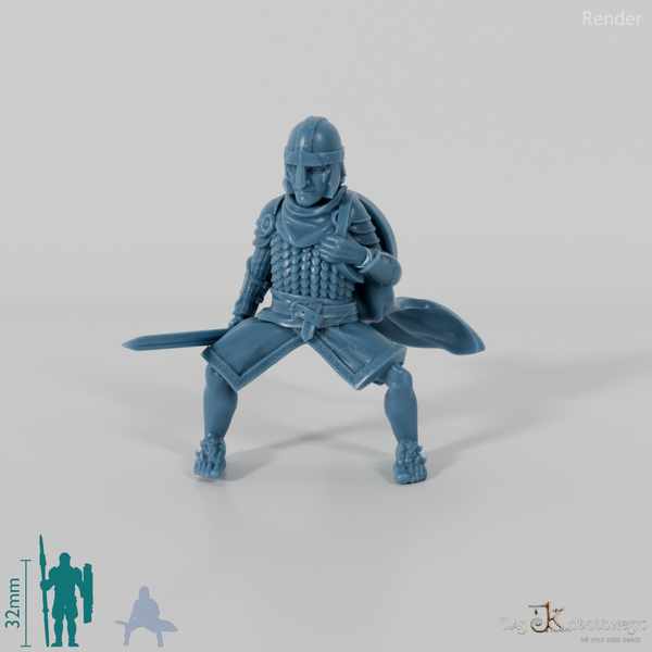 Mippin, halfling warrior of the horse lords on pony