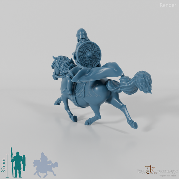 Mippin, halfling warrior of the horse lords on pony