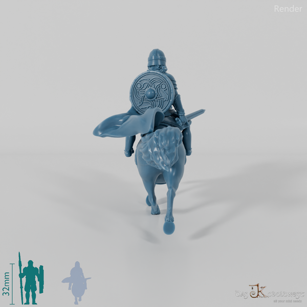 Mippin, halfling warrior of the horse lords on pony