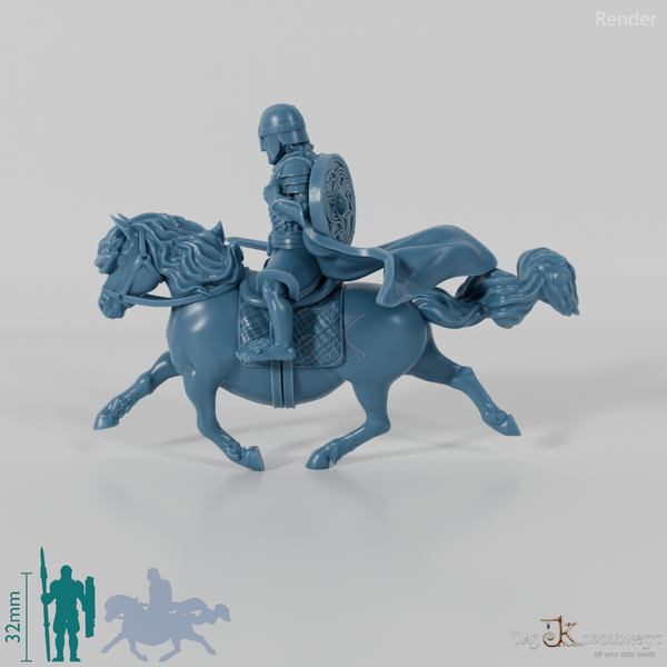 Mippin, halfling warrior of the horse lords on pony