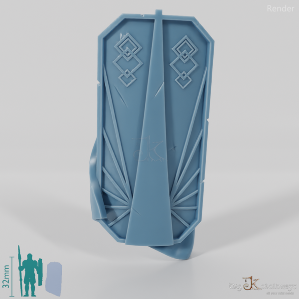 Dwarven cloak with pavese