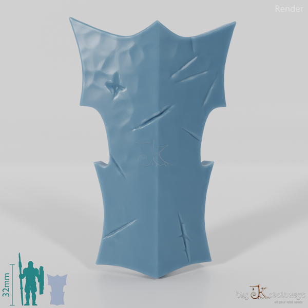 Halbork-Rückenschild