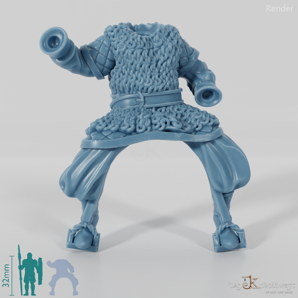 Modular Rider Folk Warrior (Mounted)