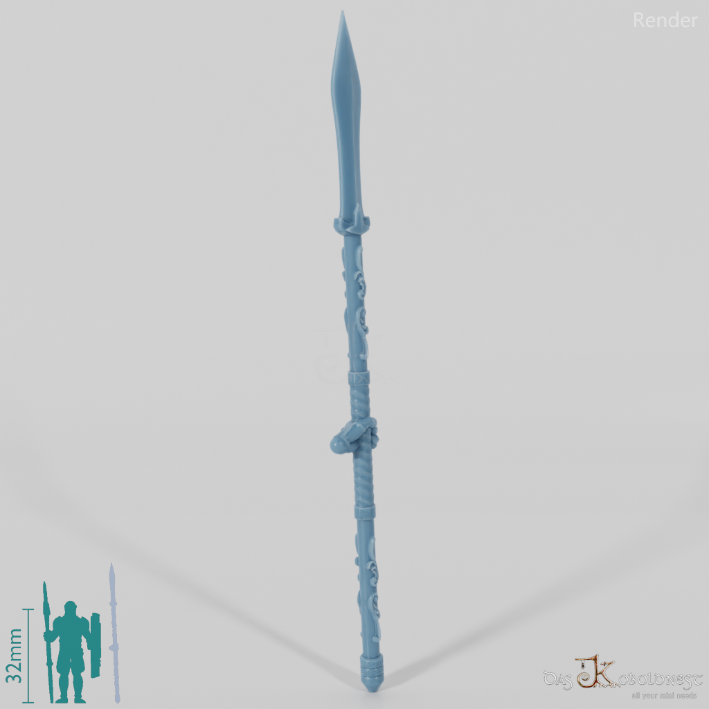 Lightforest spear with hand