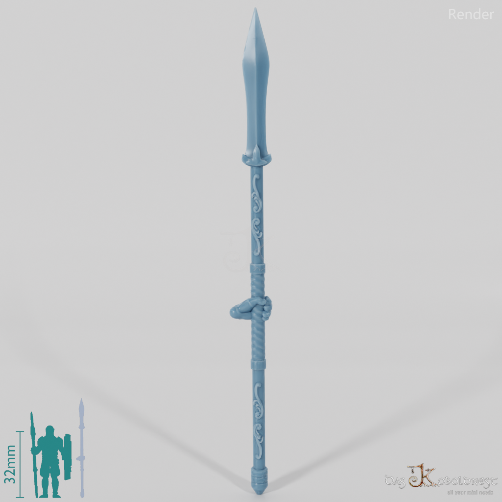 Lightforest spear with hand