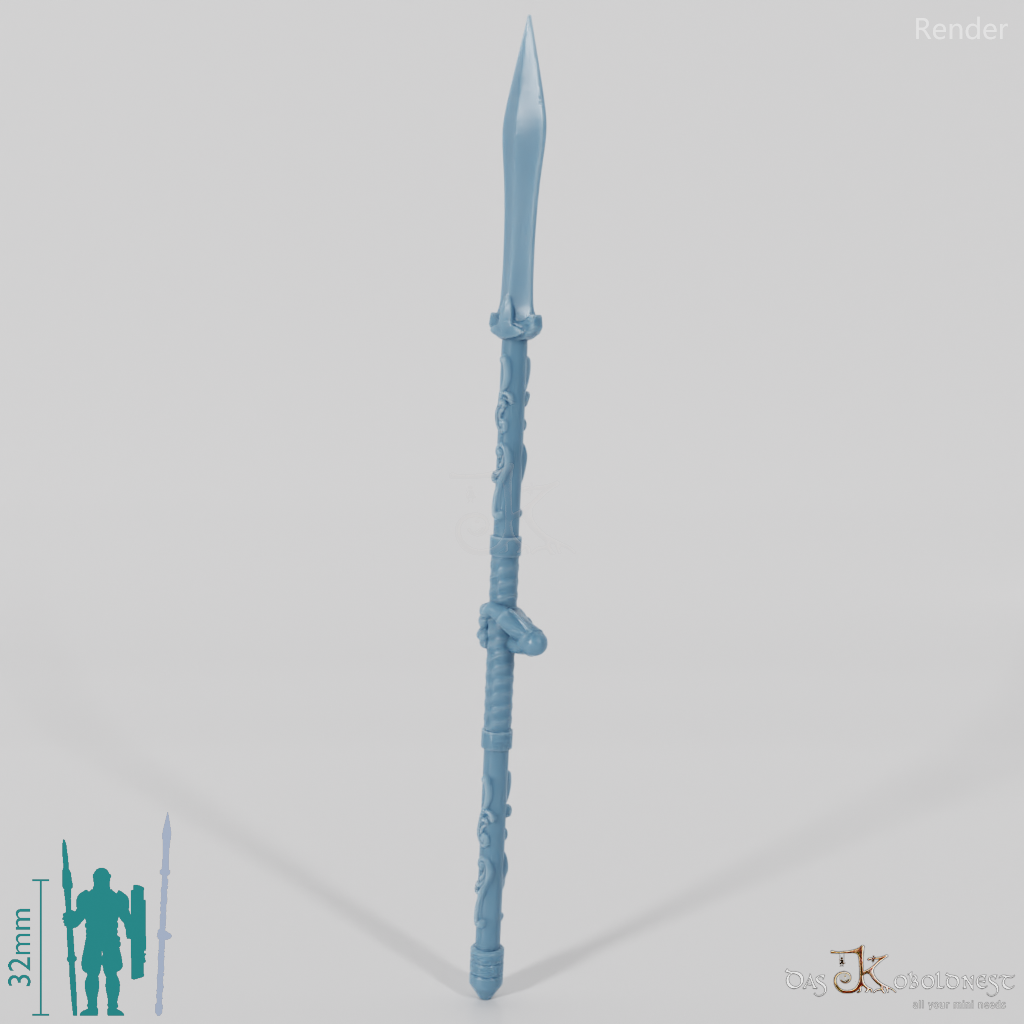 Lightforest spear with hand