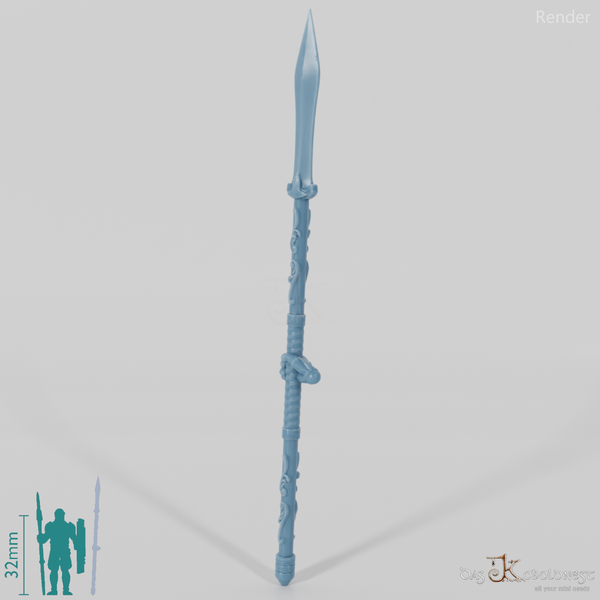 Lightforest spear with hand