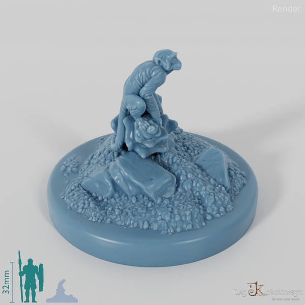 Strandbase mit Äffchen