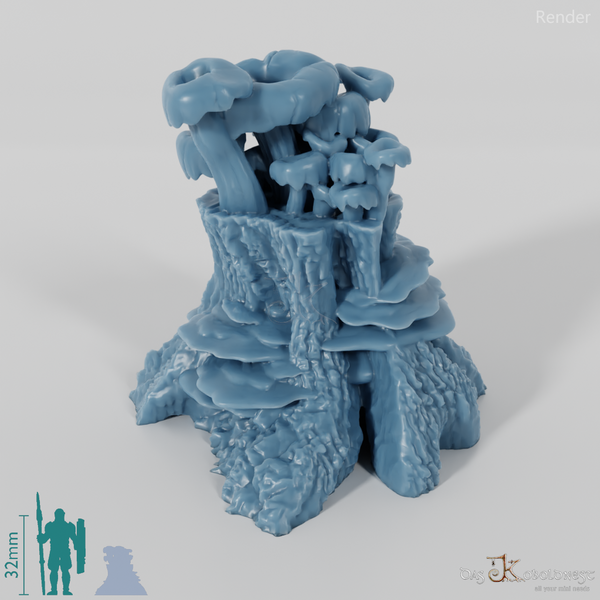 Mushroom - fungus-covered tree trunk 02