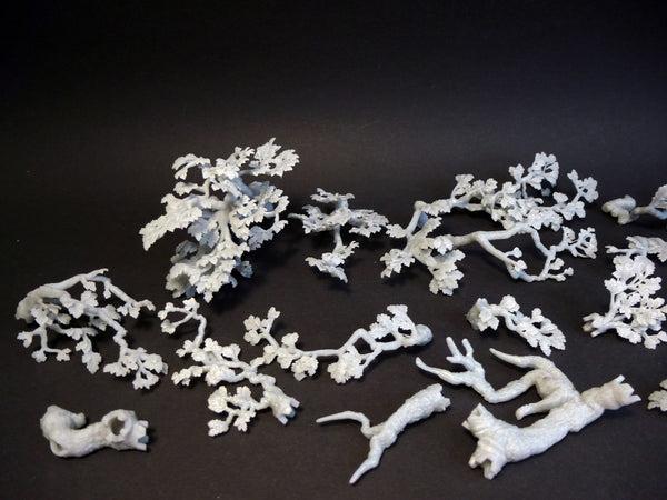 Oak forest - complete set of oak trees (modular)