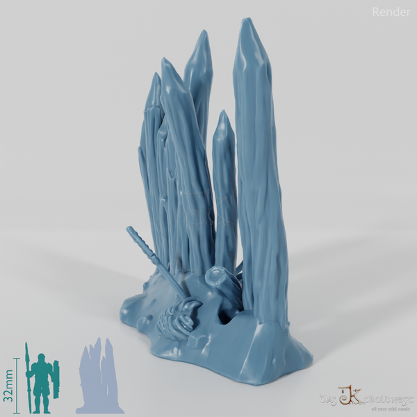 Sharpened wooden palisade 2