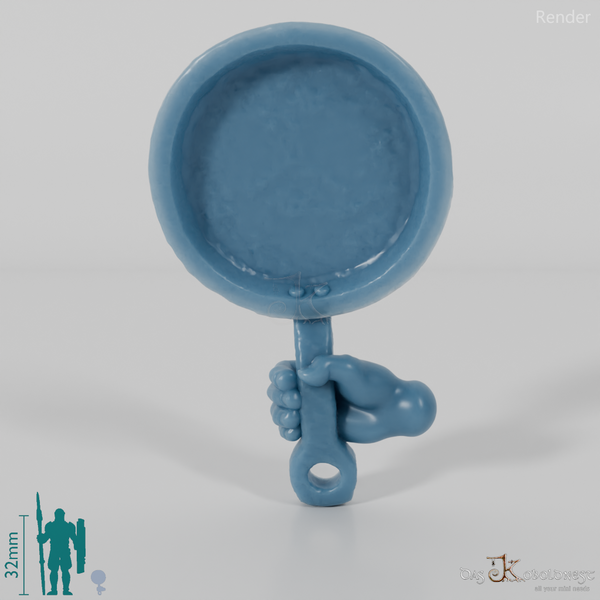 Halfling frying pan with hand